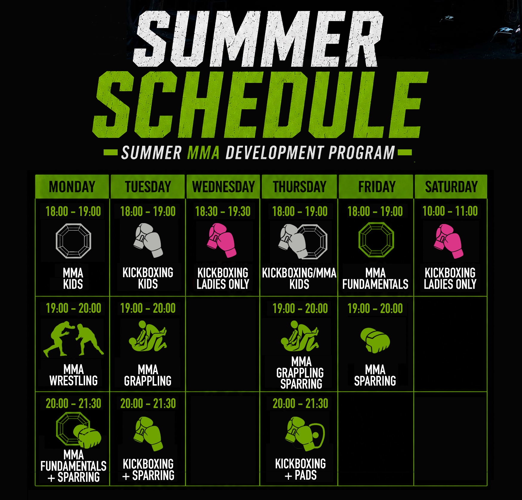 Perfect Team Summer Schedule